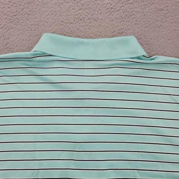 PGA Tour Shirt‎ Mens XXL Green Striped Polo Golf Outdoors Lightweight Casual - Picture 4 of 9